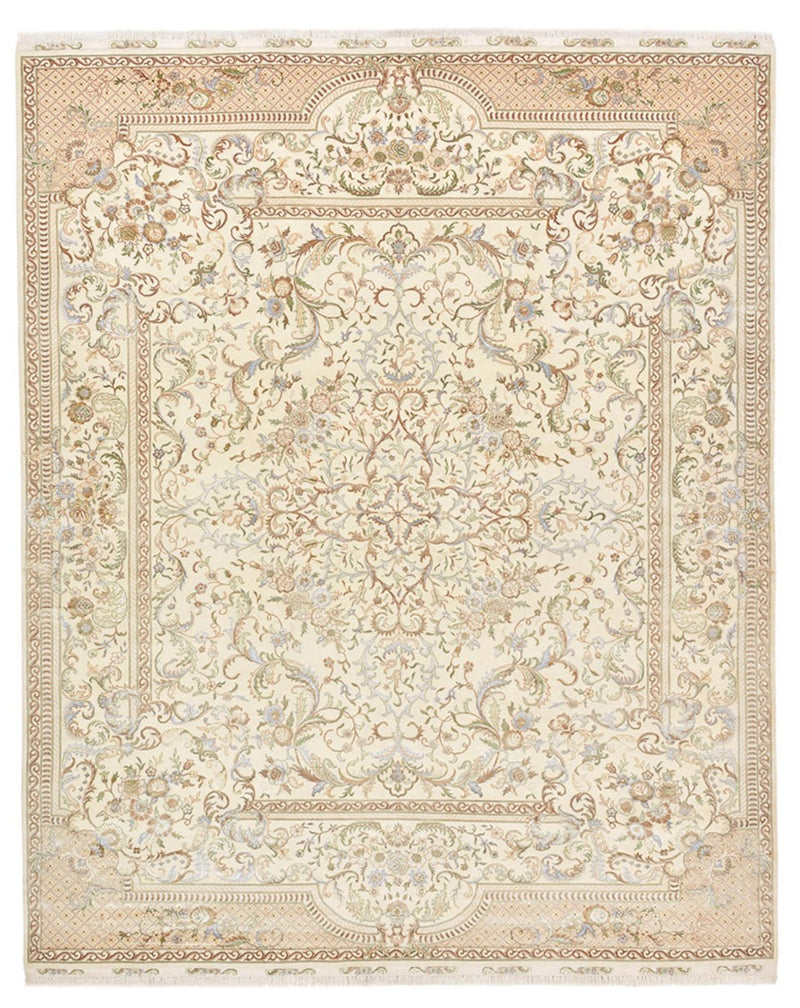Orientaliska mattor - Tabriz - 309 x 247 cm - grädde