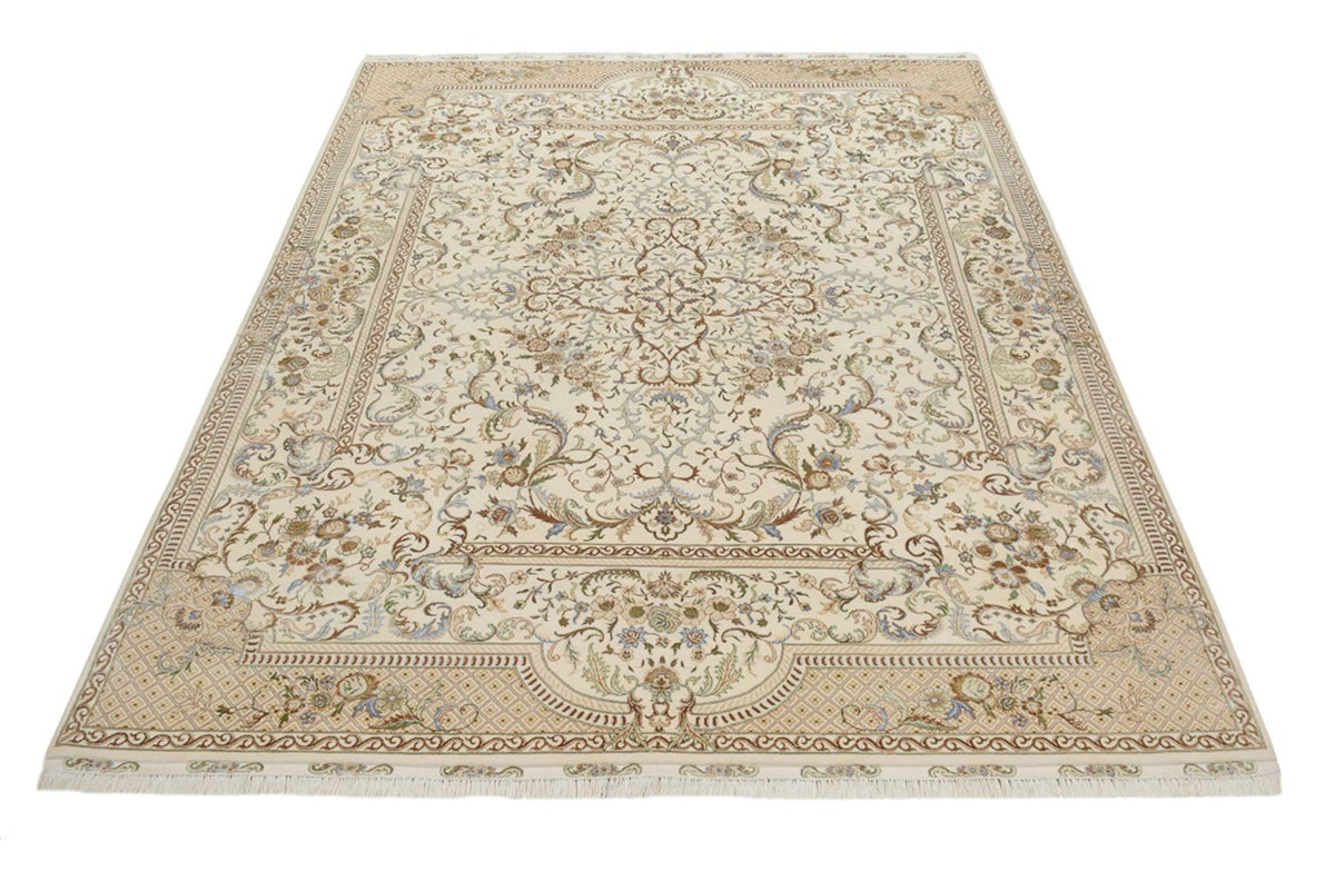 Orientaliska mattor - Tabriz - 309 x 247 cm - grädde