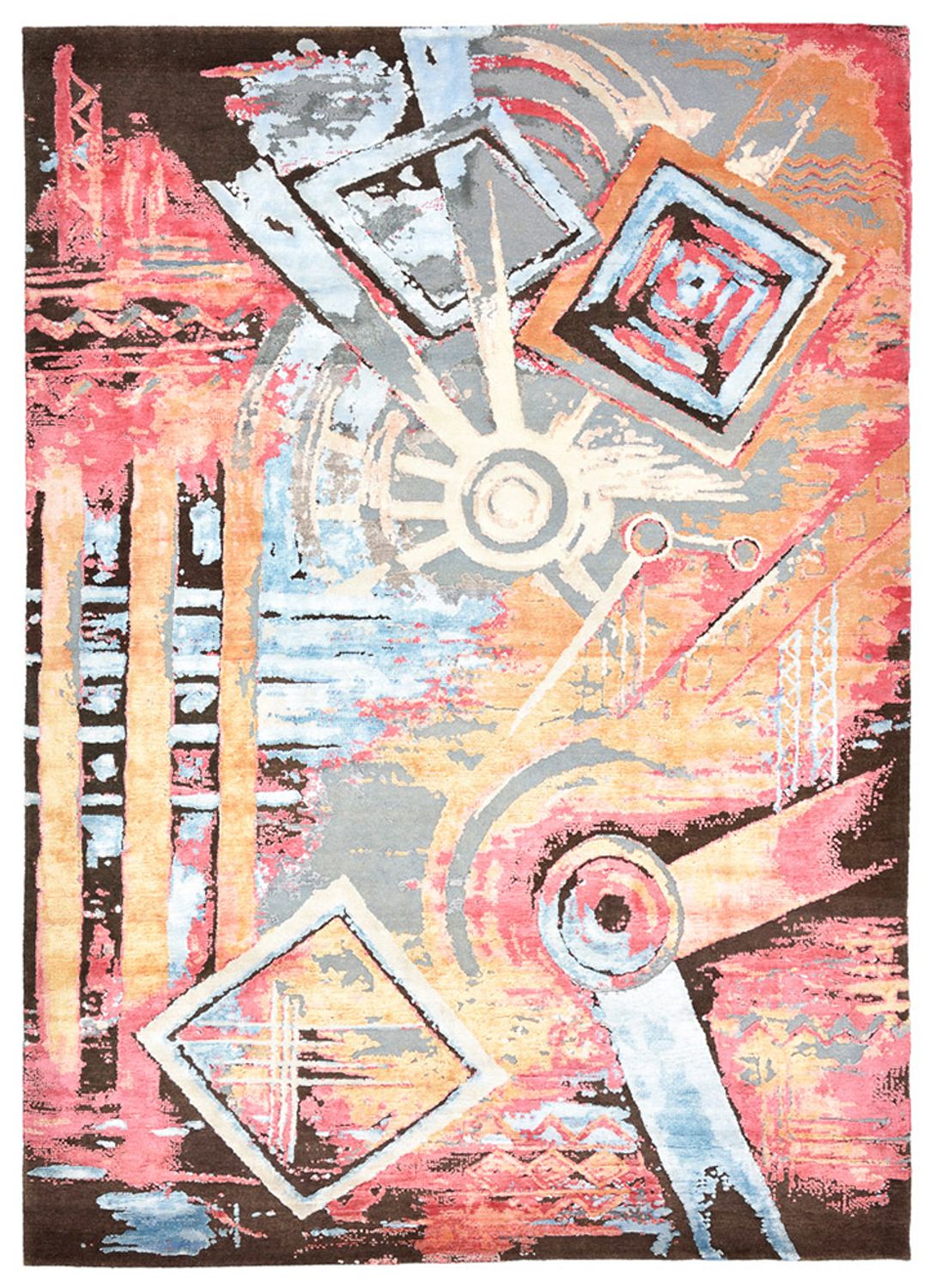 Designermatta - 239 x 171 cm - flerfärgad