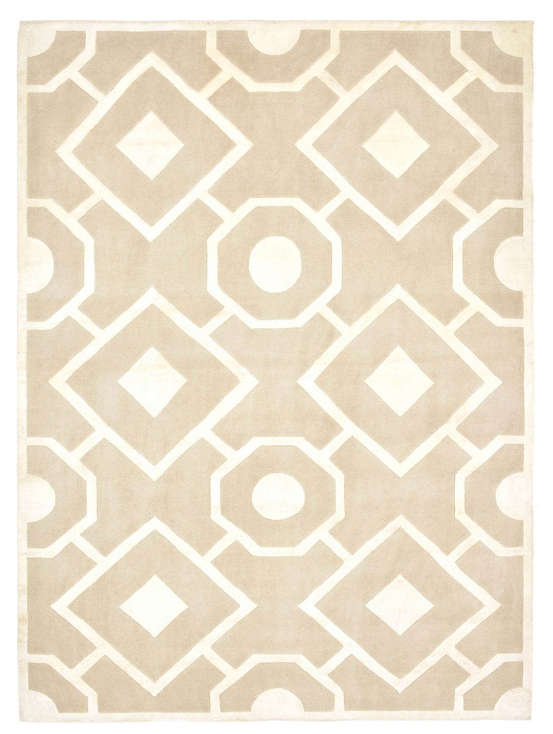 Designermatta - 236 x 174 cm - beige
