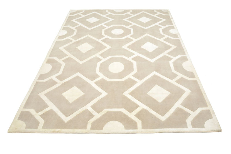 Designermatta - 236 x 174 cm - beige