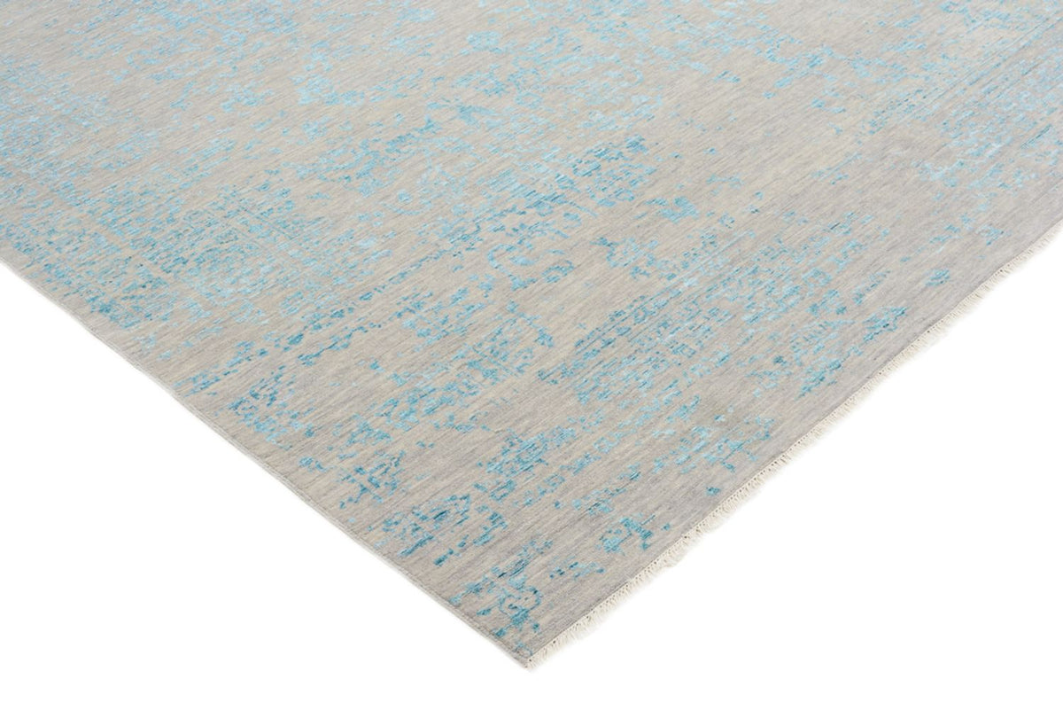 Designermatta kvadrat  - 249 x 249 cm - ljusblå
