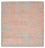 Designermatta kvadrat  - 257 x 249 cm - orange