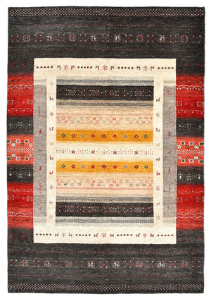 Gabbeh-mattan - Loribaft Indus - 240 x 166 cm - flerfärgad