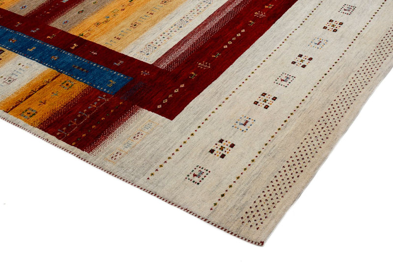 Gabbeh-mattan - Loribaft Indus - 298 x 207 cm - flerfärgad