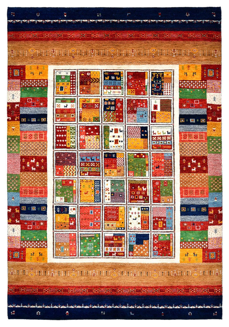 Gabbeh-mattan - Loribaft Indus - 245 x 170 cm - flerfärgad