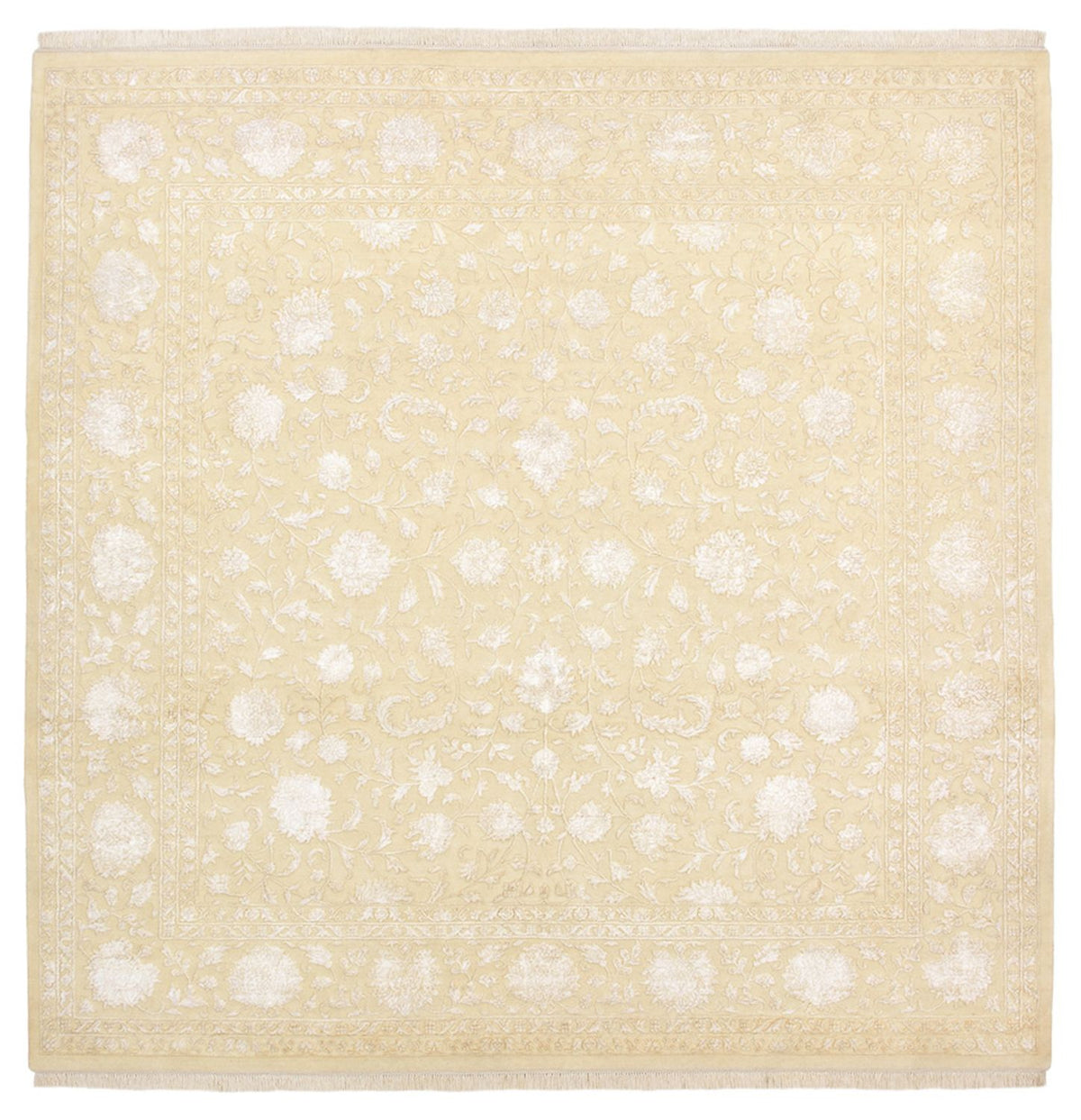 Oriental Carpet kvadrat  - 253 x 251 cm - ljusbeige