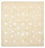 Oriental Carpet kvadrat  - 206 x 205 cm - ljusbeige