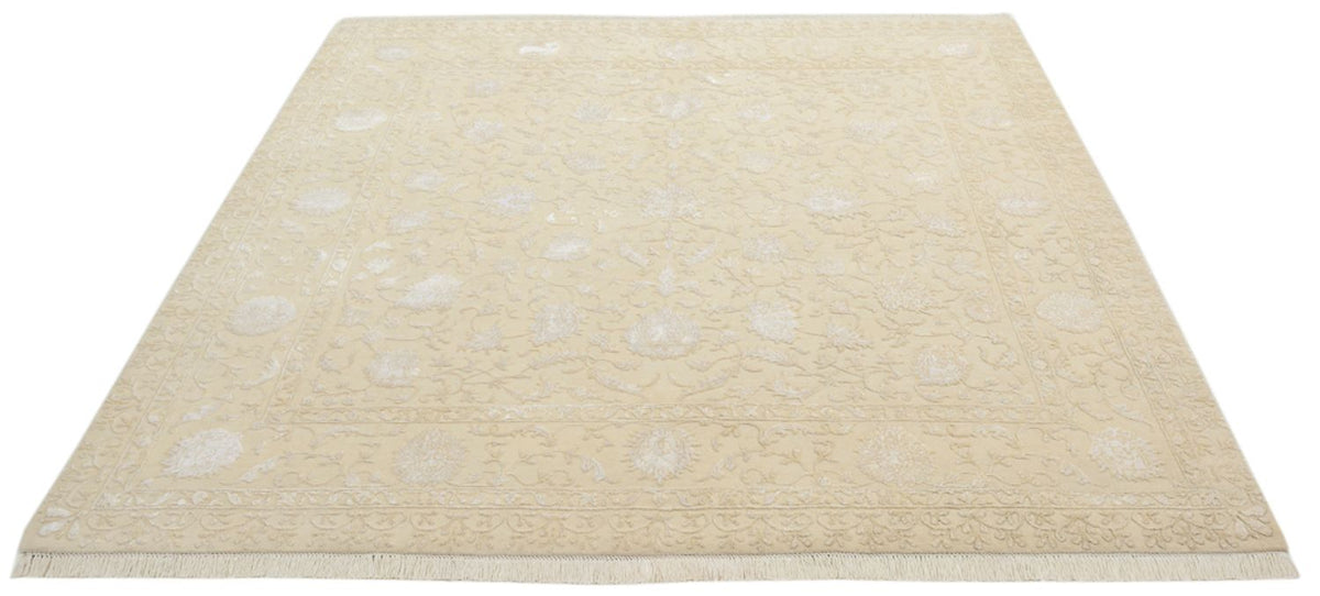 Oriental Carpet kvadrat  - 206 x 205 cm - ljusbeige