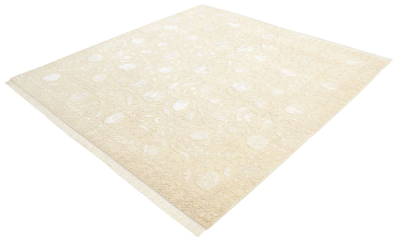 Oriental Carpet kvadrat  - 206 x 205 cm - ljusbeige
