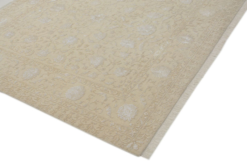 Oriental Carpet kvadrat  - 206 x 205 cm - ljusbeige