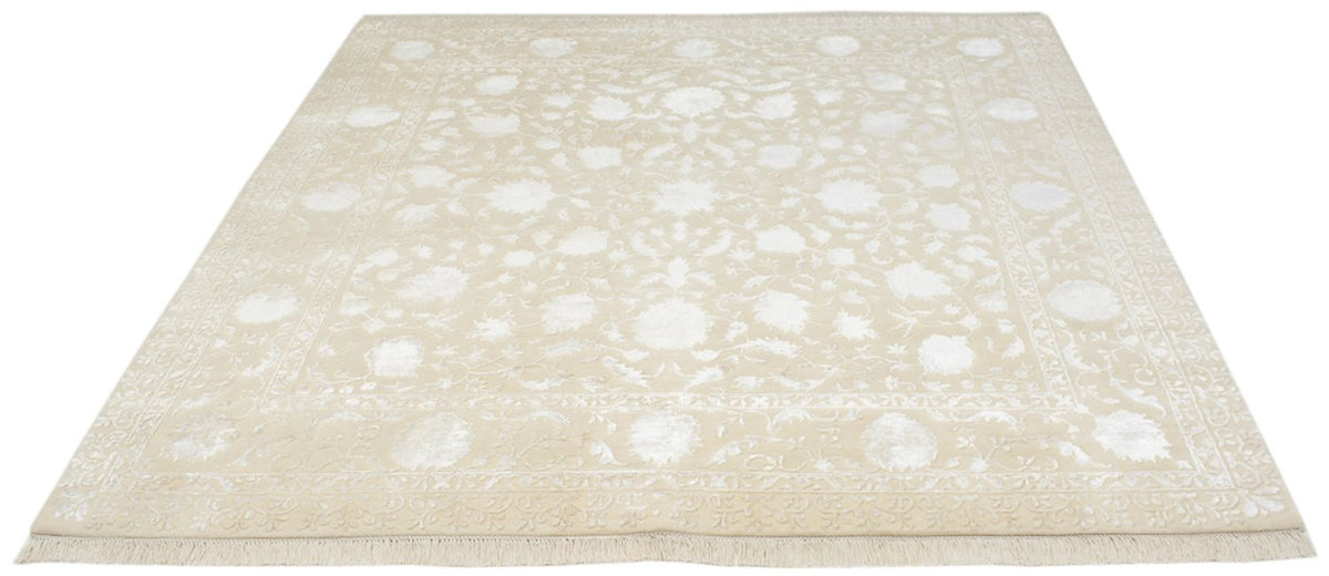 Oriental Carpet kvadrat  - 206 x 205 cm - ljusbeige