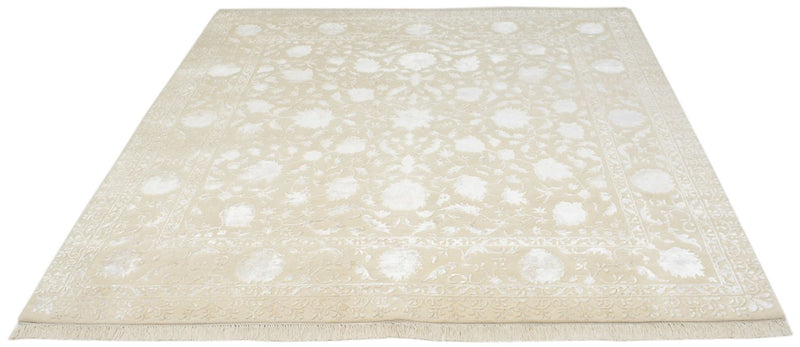 Oriental Carpet kvadrat  - 206 x 205 cm - ljusbeige