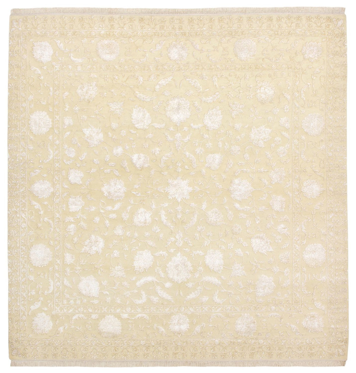Oriental Carpet kvadrat  - 255 x 250 cm - ljusbeige