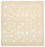 Oriental Carpet kvadrat  - 255 x 250 cm - ljusbeige
