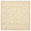 Oriental Carpet kvadrat  - 204 x 202 cm - ljusbeige