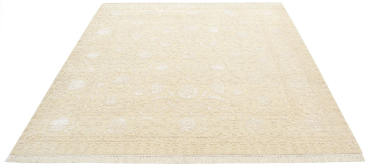 Oriental Carpet kvadrat  - 204 x 202 cm - ljusbeige
