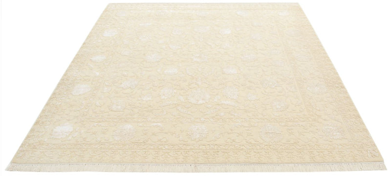 Oriental Carpet kvadrat  - 204 x 202 cm - ljusbeige