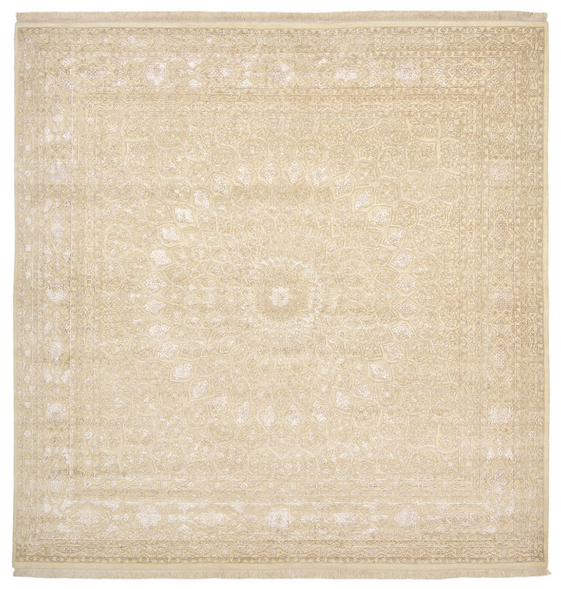 Oriental Carpet kvadrat  - 304 x 301 cm - mörk beige