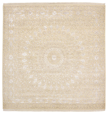 Oriental Carpet kvadrat  - 246 x 245 cm - mörk beige