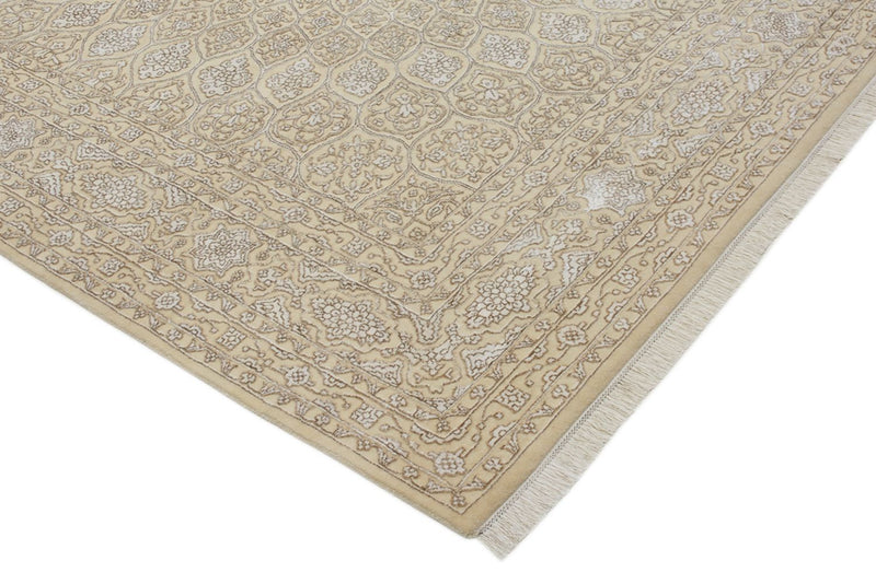 Oriental Carpet kvadrat  - 246 x 245 cm - mörk beige