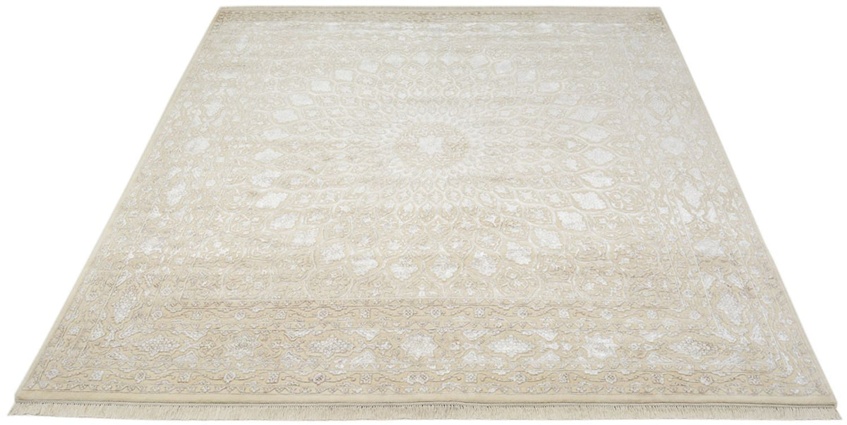 Oriental Carpet kvadrat  - 246 x 245 cm - mörk beige