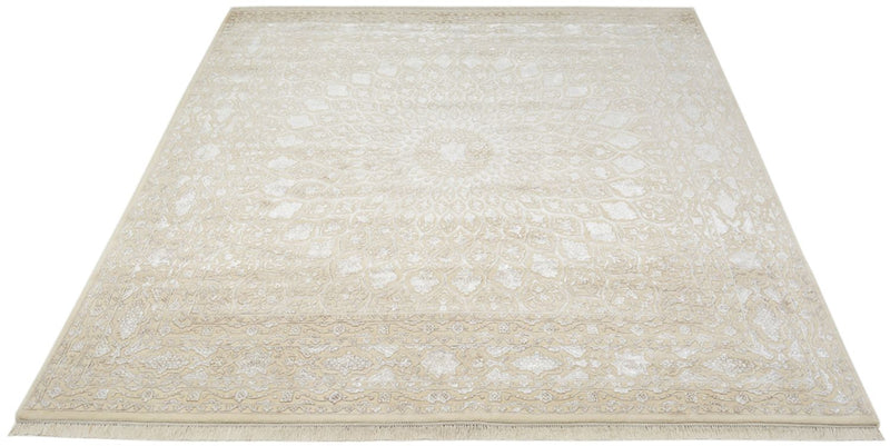 Oriental Carpet kvadrat  - 246 x 245 cm - mörk beige