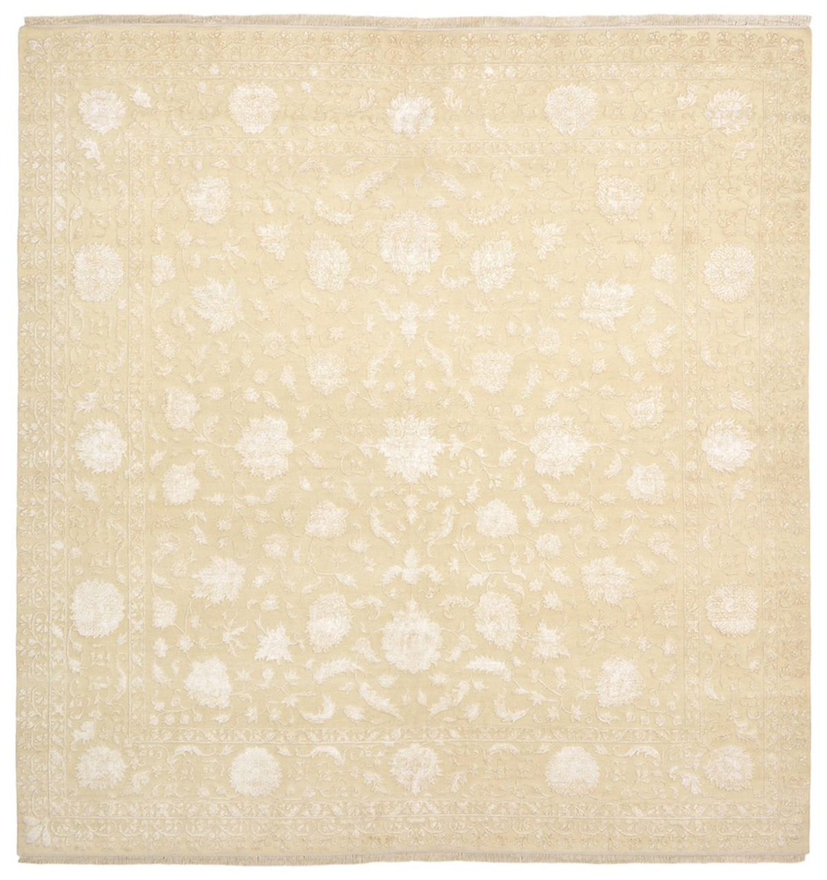 Oriental Carpet kvadrat  - 309 x 301 cm - ljusbeige