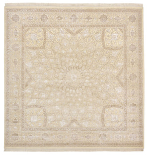 Oriental Carpet kvadrat  - 251 x 249 cm - mörk beige