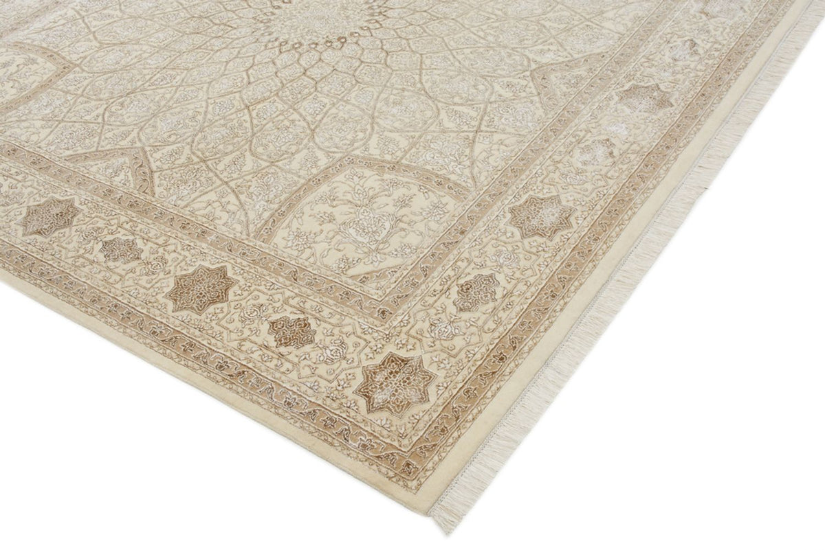 Oriental Carpet kvadrat  - 251 x 249 cm - mörk beige