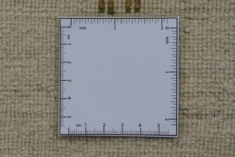 Runner Gabbeh-mattan - Loribaft Indus - 334 x 128 cm - grädde