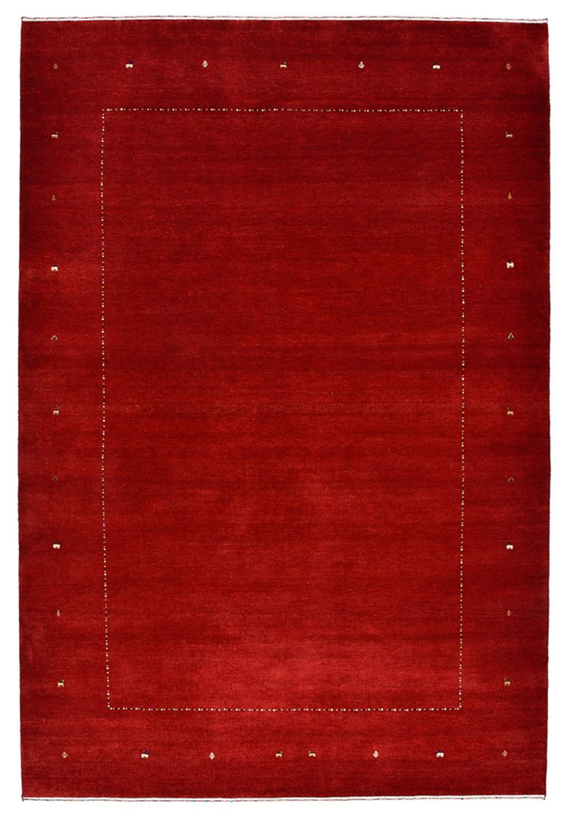 Gabbeh-mattan - Loribaft Indus - 305 x 208 cm - röd