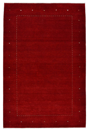 Gabbeh-mattan - Loribaft Indus - 302 x 204 cm - röd