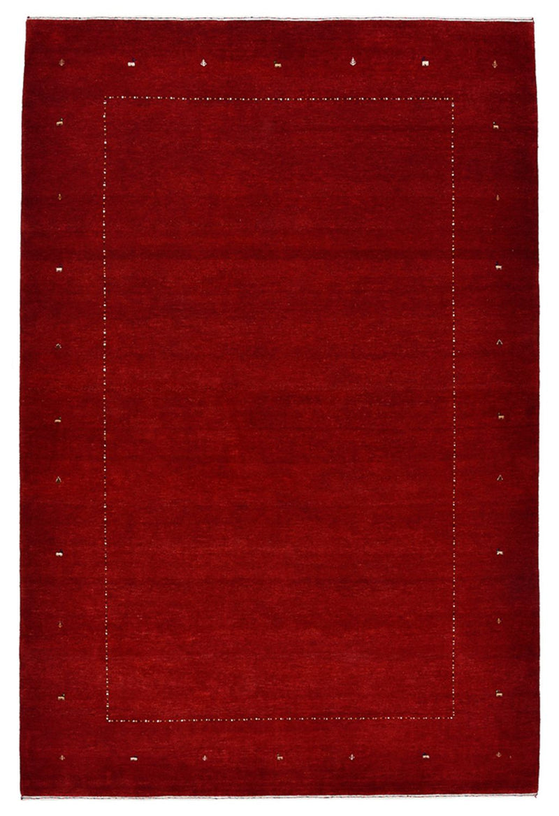 Gabbeh-mattan - Loribaft Indus - 302 x 204 cm - röd