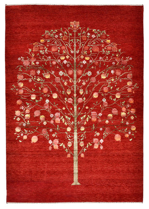 Gabbeh-mattan - Loribaft Indus - 245 x 173 cm - röd