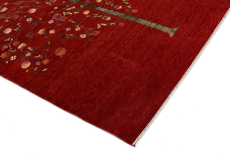 Gabbeh-mattan - Loribaft Indus - 245 x 173 cm - röd