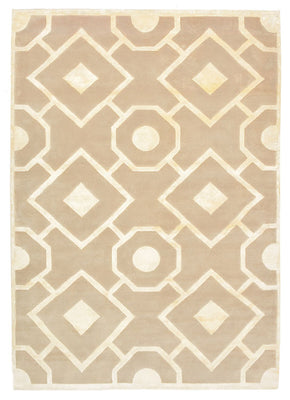 Designermatta - 240 x 170 cm - mörk beige