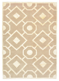 Designermatta - 240 x 170 cm - mörk beige