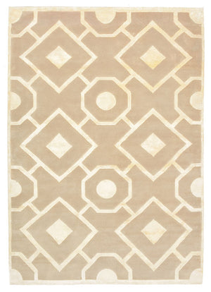 Designermatta - 240 x 170 cm - mörk beige