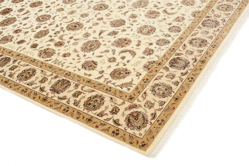Orientaliska mattor - Tabriz - 305 x 217 cm - ljusbeige
