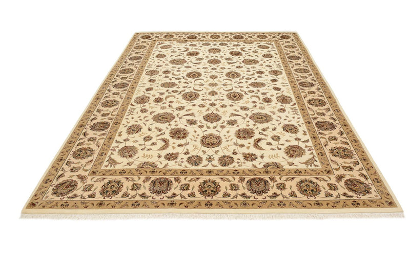 Orientaliska mattor - Tabriz - 241 x 167 cm - ljusbeige