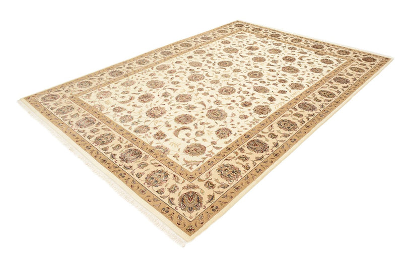 Orientaliska mattor - Tabriz - 241 x 167 cm - ljusbeige