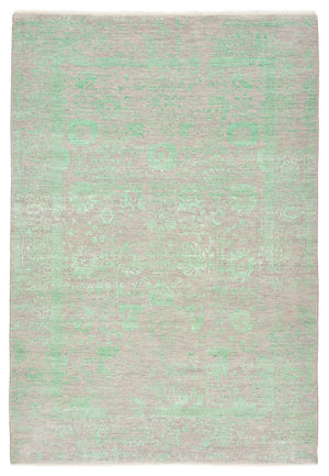 Designermatta - 244 x 171 cm - ljusgrön