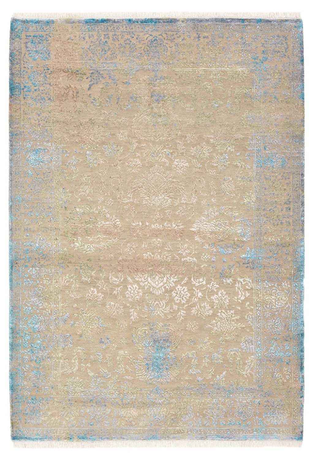 Designermatta - 186 x 129 cm - ljusbeige