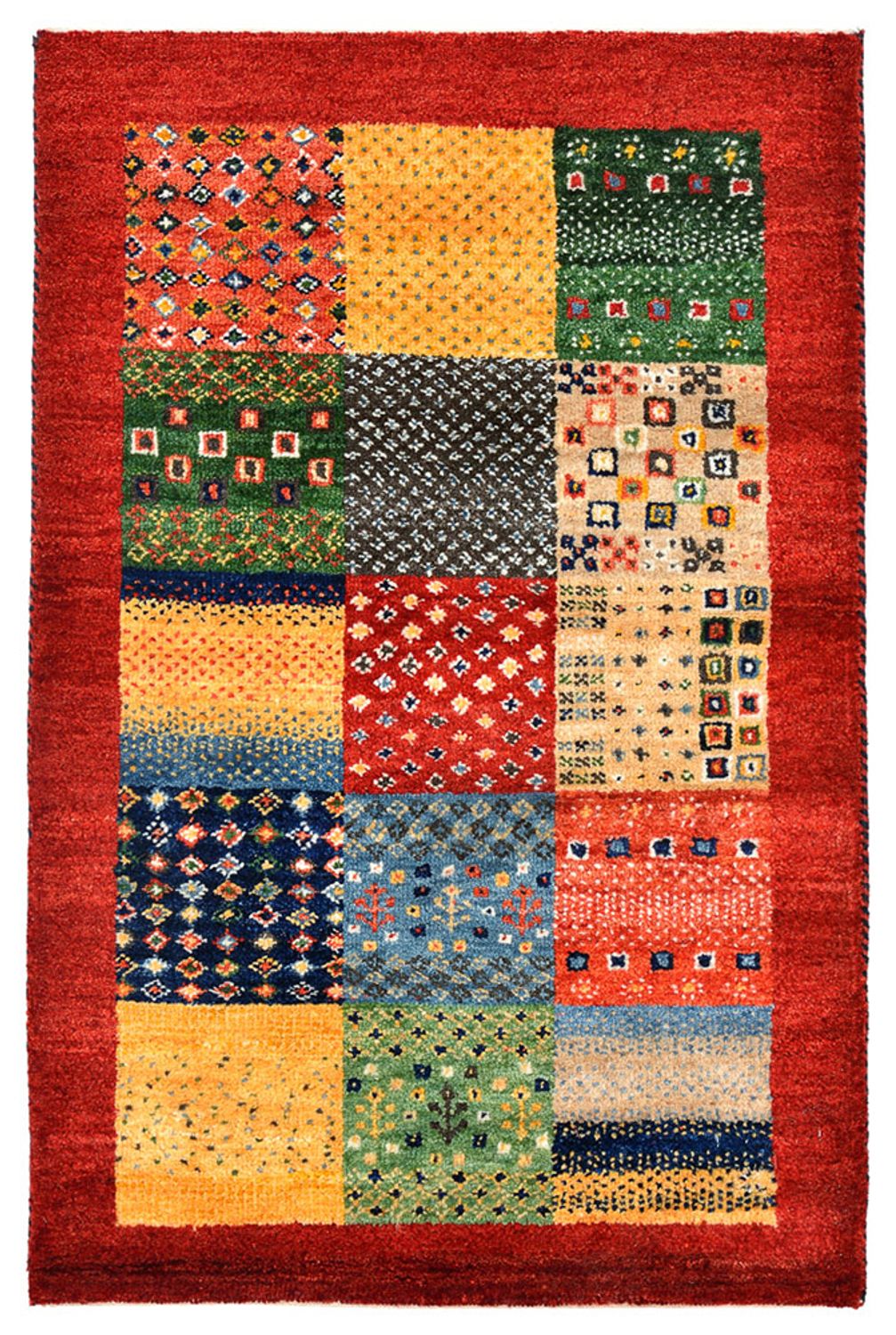 Gabbeh-mattan - Loribaft Indus - 89 x 64 cm - flerfärgad