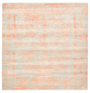 Designermatta kvadrat  - 200 x 199 cm - ljusgrå