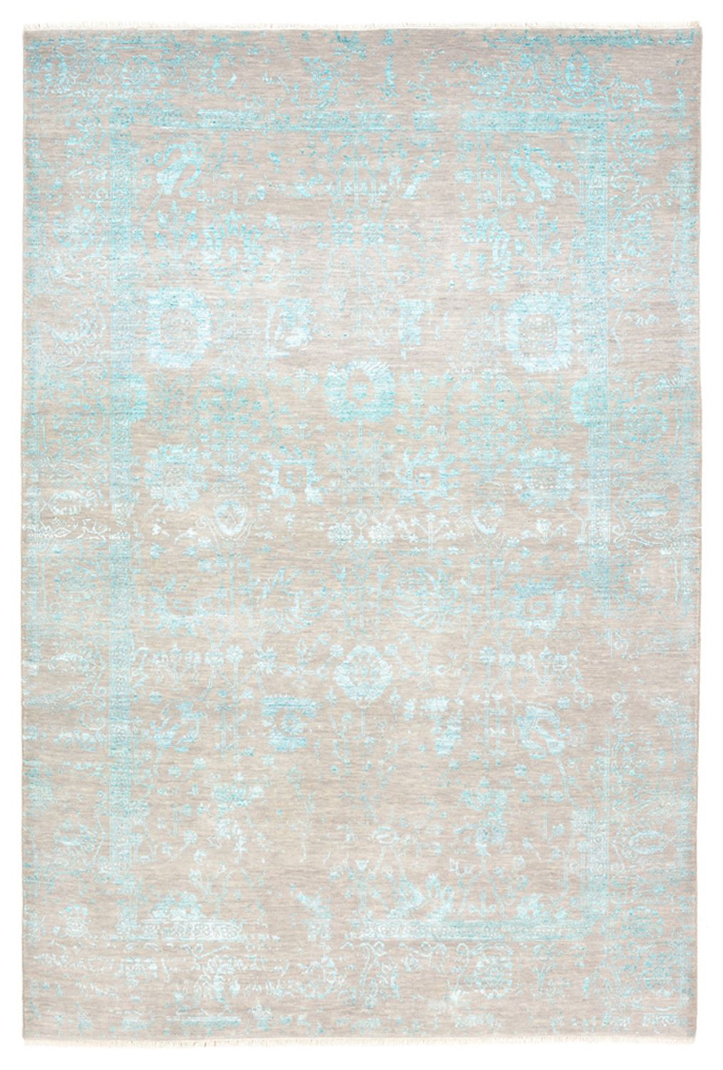 Designermatta - 249 x 167 cm - ljusgrå