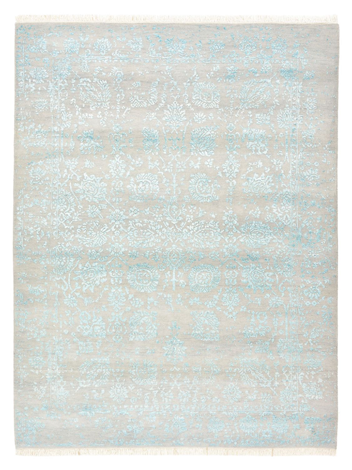 Designermatta - 202 x 155 cm - ljusgrå