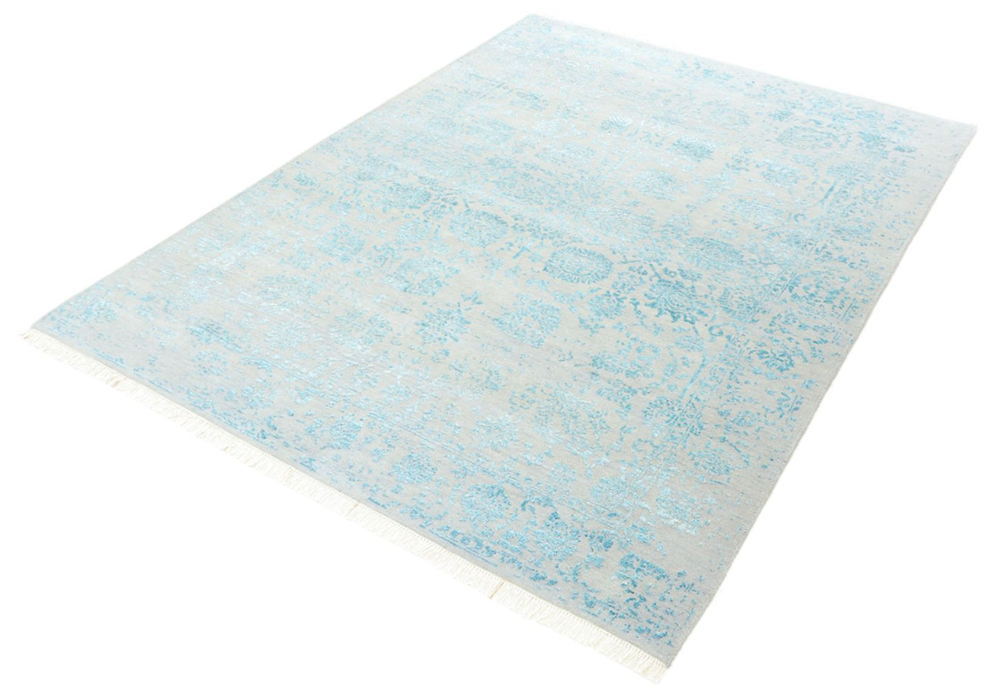 Designermatta - 202 x 155 cm - ljusgrå