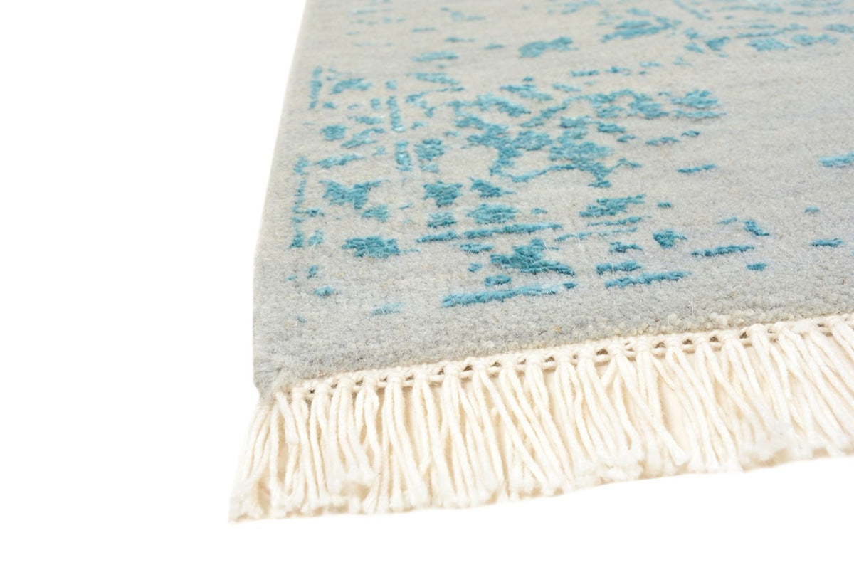 Designermatta - 202 x 155 cm - ljusgrå